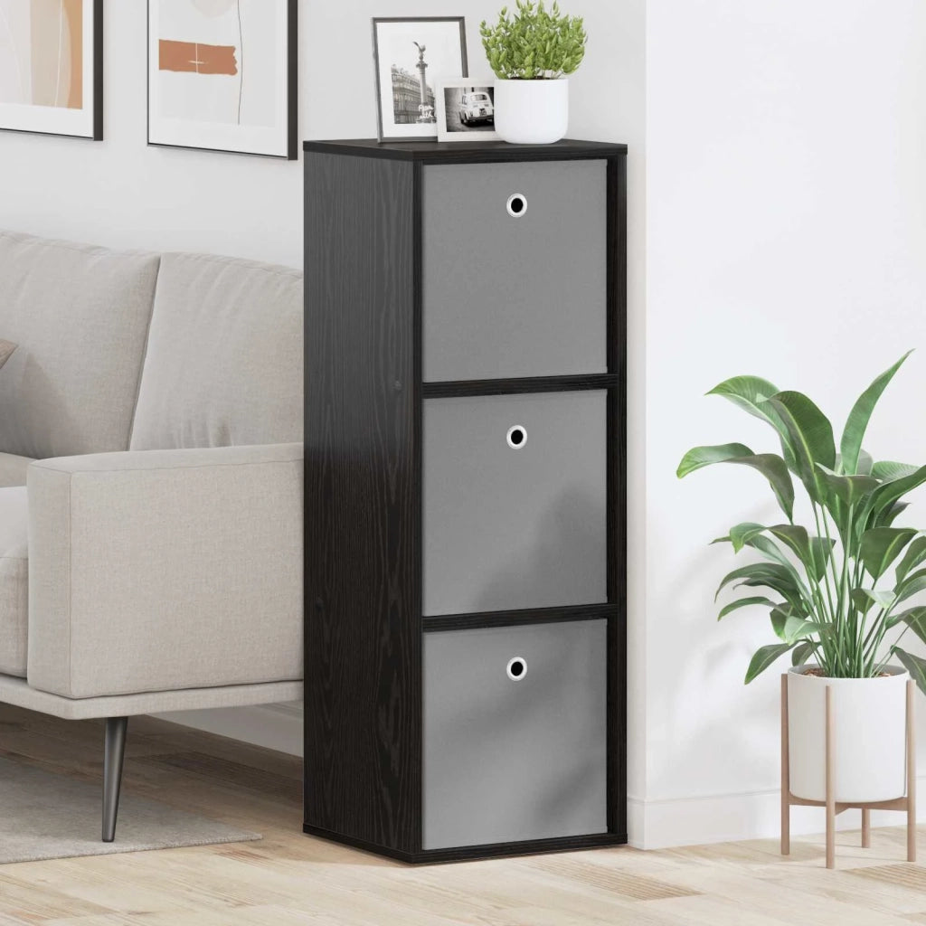 Credenza con cassetto Rovere Nero 35 x 32 x 99,5 cm