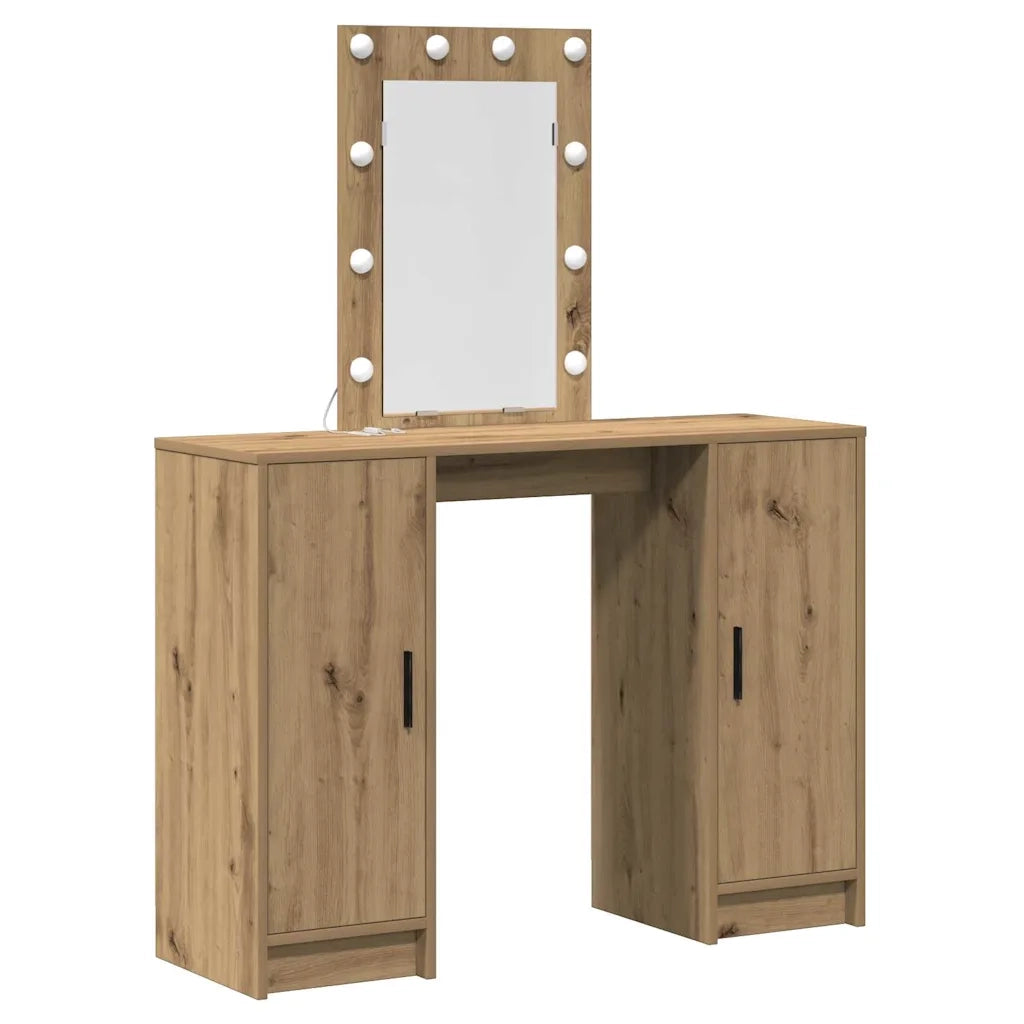Tavolo da Trucco Marrone 102 x 33 x 135 cm Legno multistrato 865189
