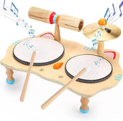 Drumset per Bambini - Strumento a Percussione per Bambini - Apprendimento della Batteria - Drumset Junior - Strumento Musicale per Bambini