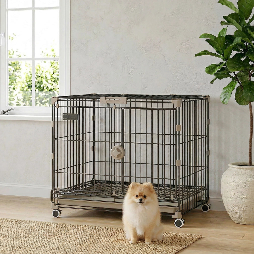 Cage per Cani ¨C Zephmum ¨C Nero, 60.5x45.5x54.5 cm