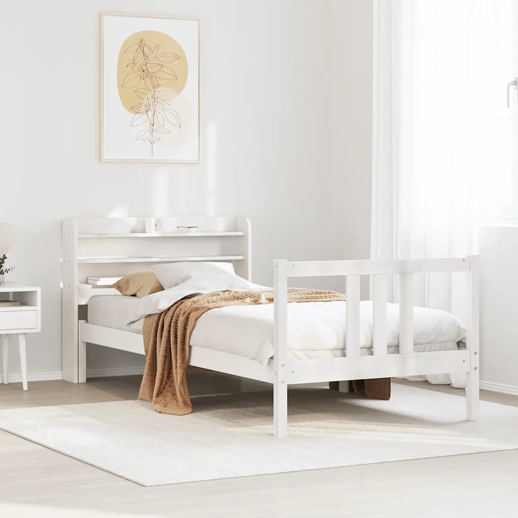 Giroletto con Testiera senza Materasso Bianco 90x200 cm 3306705