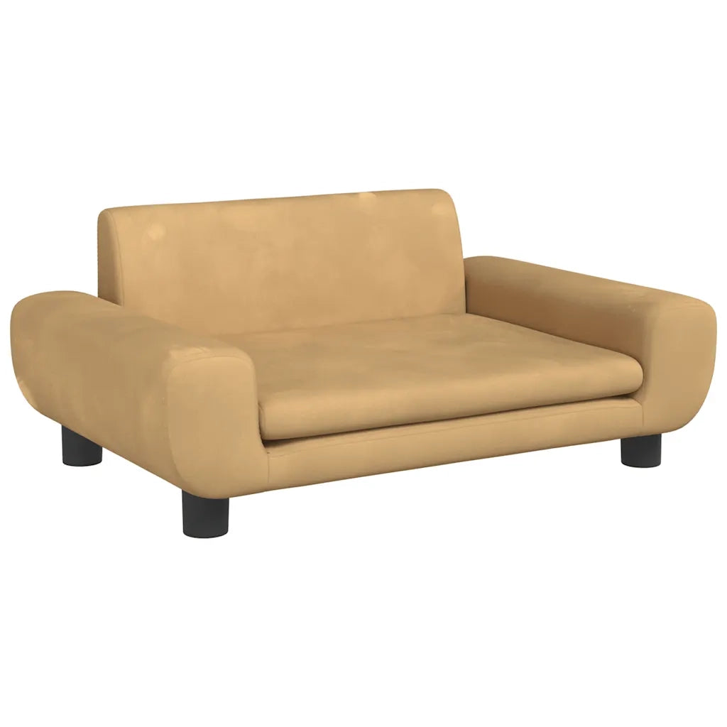 Divano per Bambini-Sofa-Divanetto Marrone 70x45x33 cm in Velluto