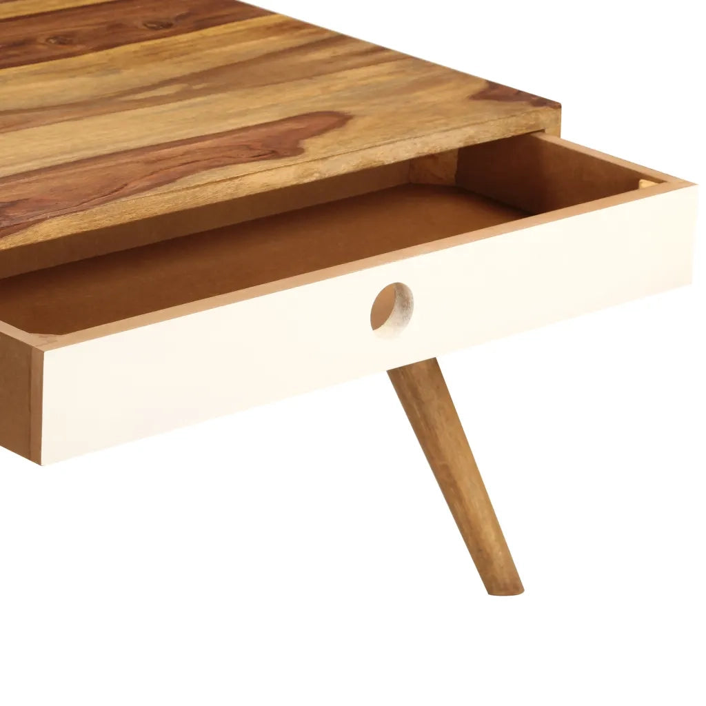 Tavolino da Salotto 110x50x35 cm in Legno Massello di Acacia 246223
