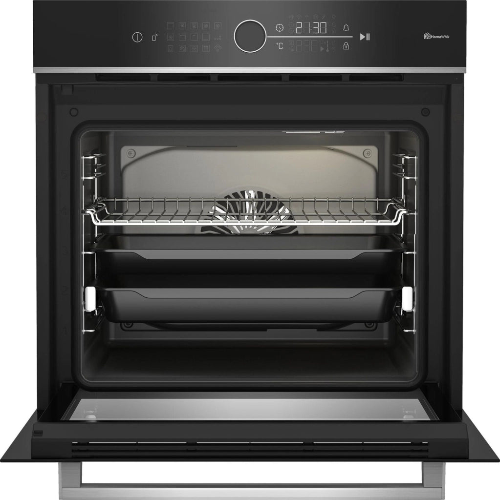 Beko BBIMM13400XCSW BPro 500 Forno da incasso Elettrico Termoventilato 72 L Classe A+ 13 Funzioni Pizza Chef Wi-Fi (59,5x59,4x56,7 cm) colore Inox
