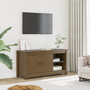 Mobile Porta TV Miele 103x36,5x52 cm in Legno Massello di Pino cod mxl 25710