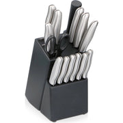 Ceppo Coltelli con 15 Pz in Acciaio Impugnatura Ergonomica Ideale per Cucinare