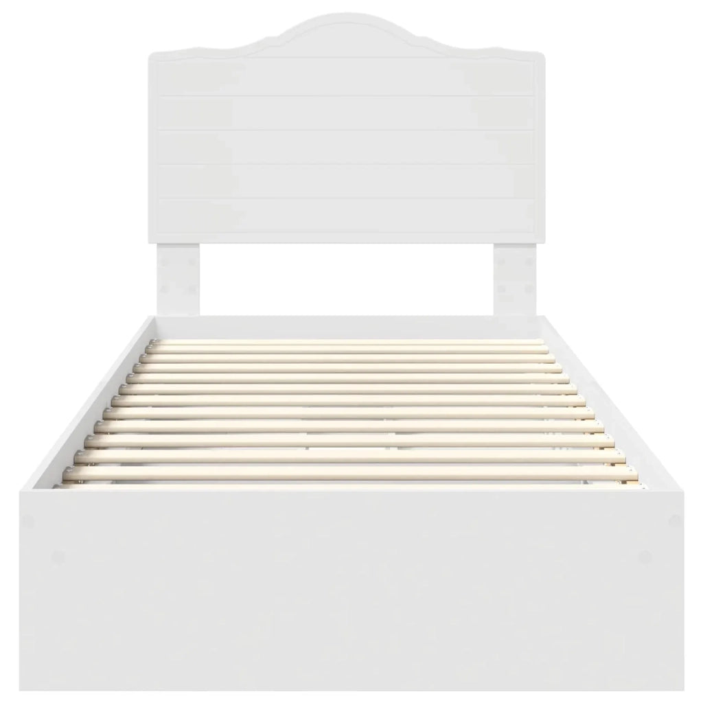 Letto con Contenitore Bianco 90 x 200 cm Legno multistrato 3413541