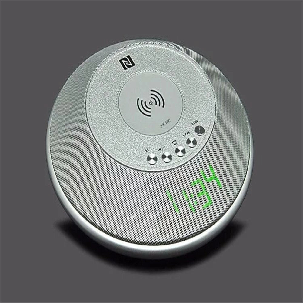 Trade Shop - Altoparlante Bluetooth Con Orologio Radio Tf Card Aux 3w Wireless Per Cellulare -