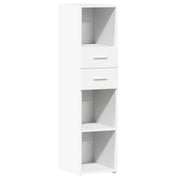 Buffet credenza cassettiera mobiletto mobile contenitore organizer cucina soggiorno salotto alto 30 x 42,5 x 124 cm legno ingegnerizzato bianco 02_0032254