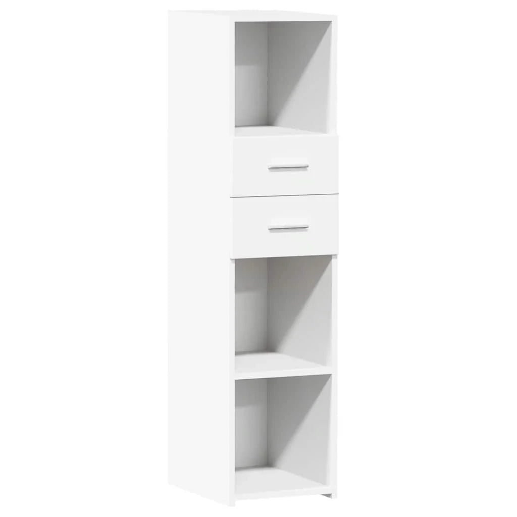 Buffet credenza cassettiera mobiletto mobile contenitore organizer cucina soggiorno salotto alto 30 x 42,5 x 124 cm legno ingegnerizzato bianco 02_0032254