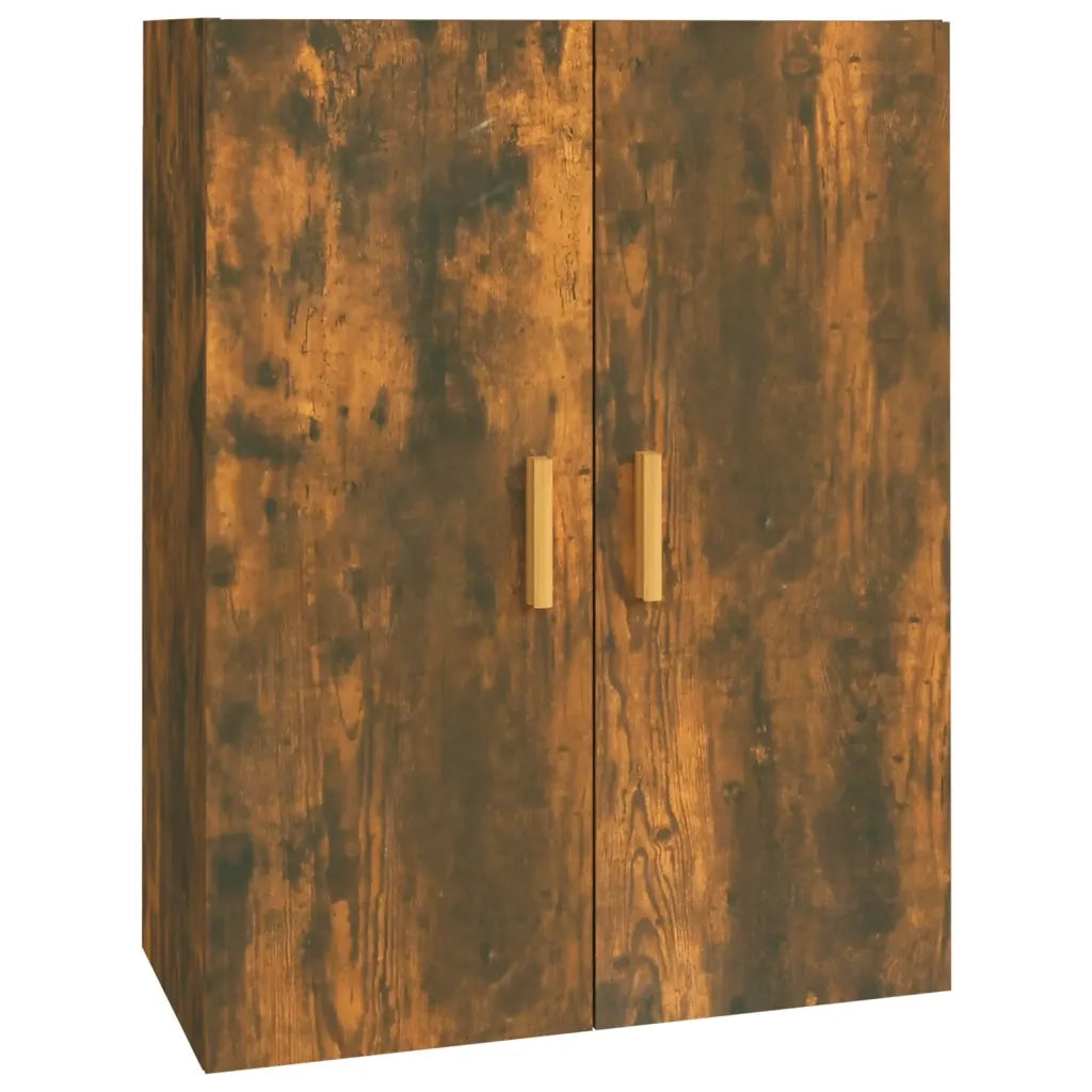 Armadietto Pensile a Parete Rovere Fumo 69,5x34x90 cm 817381
