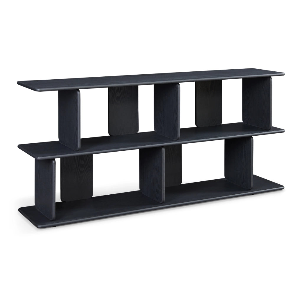 Scaffale da Terra Gäljami con 4 Scomparti Aperti 160 x 35 x 74 cm - Nero [en.casa]