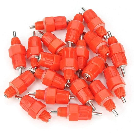 Acquisto Automatico per Animali - 20 Pezzi - Beccucci - Acciaio Inossidabile/Plastica - Installazione Facile - Sicuro e Resistentente - Beccucci per Animali