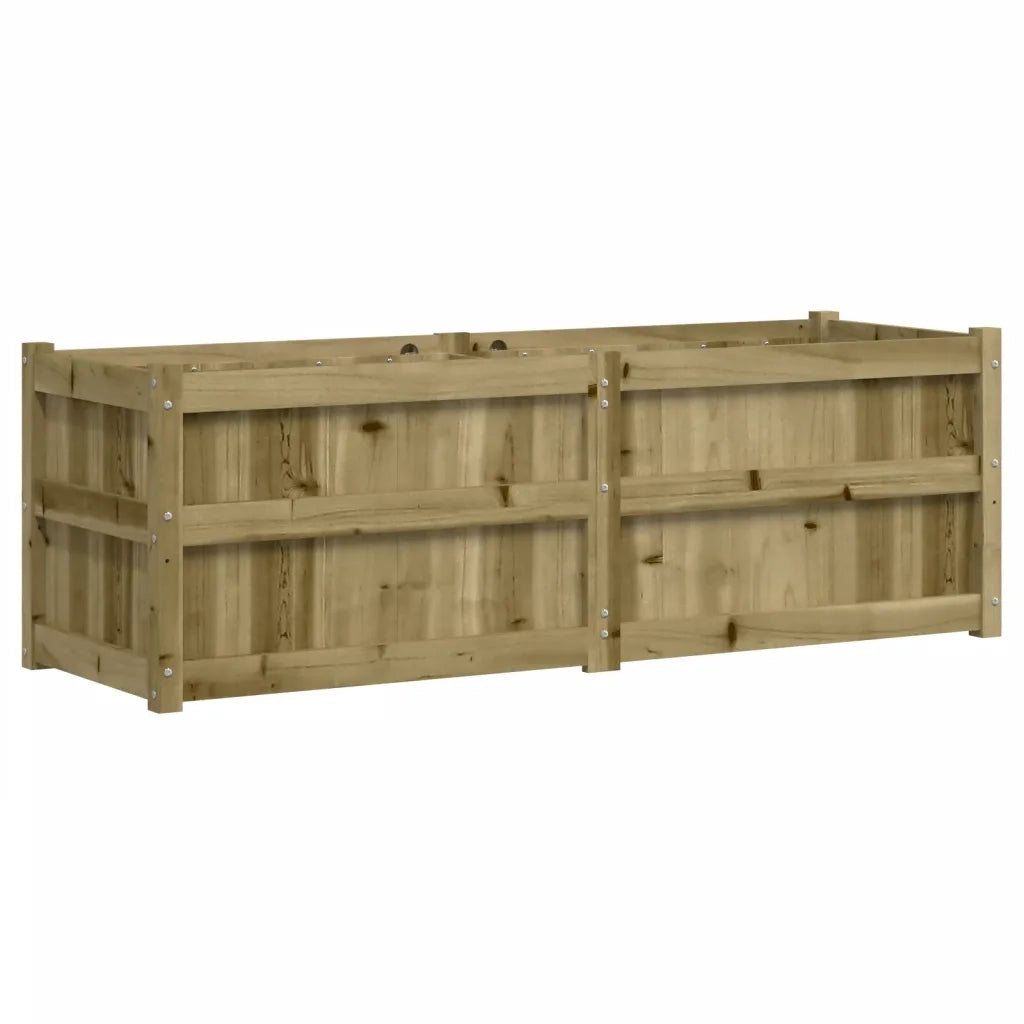 Fioriera da Giardino-Vaso da Esterno 150x50x50 cm in Legno di Pino Impregnato