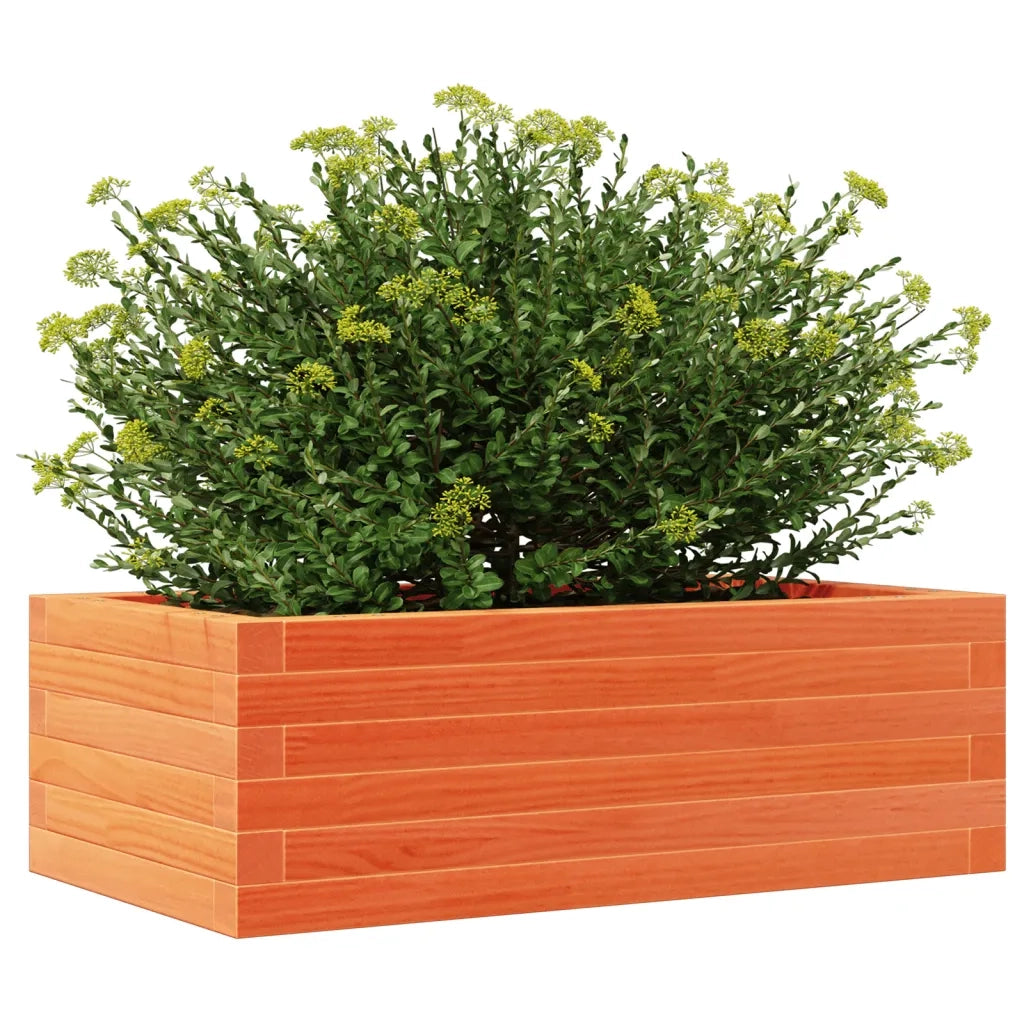 Fioriera Giardino Marrone Cera 70x40x23cm Legno Massello Pino 847220