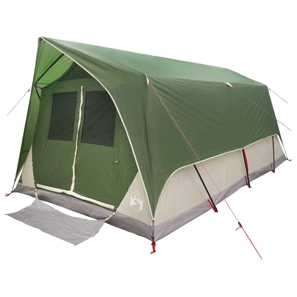 Tenda a tunnel con tetto Verde 10 persone Poliestere e Acciaio 42028661