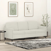 Divano a 3 Posti Crema 180 cm in Vellutocod mxl 85405