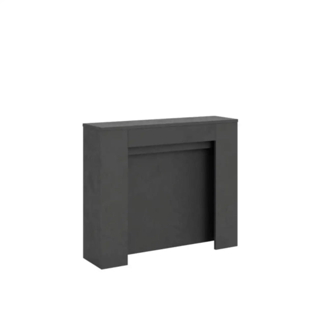 shopinnovativo - Consolle allungabile 90Ã—25/211 cm Kiba Antracite Spatolato