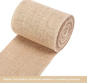 Operatore per Tavolo in Juta Naturale con Bordo a Spine - Tela di Juta per Lint di Juta - Stoffa per Artigianato Vintage (10cm*5m)