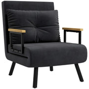 Poltrona Letto Reclinabile ¨C Zephmum ¨C Nero 63x73x81 cm