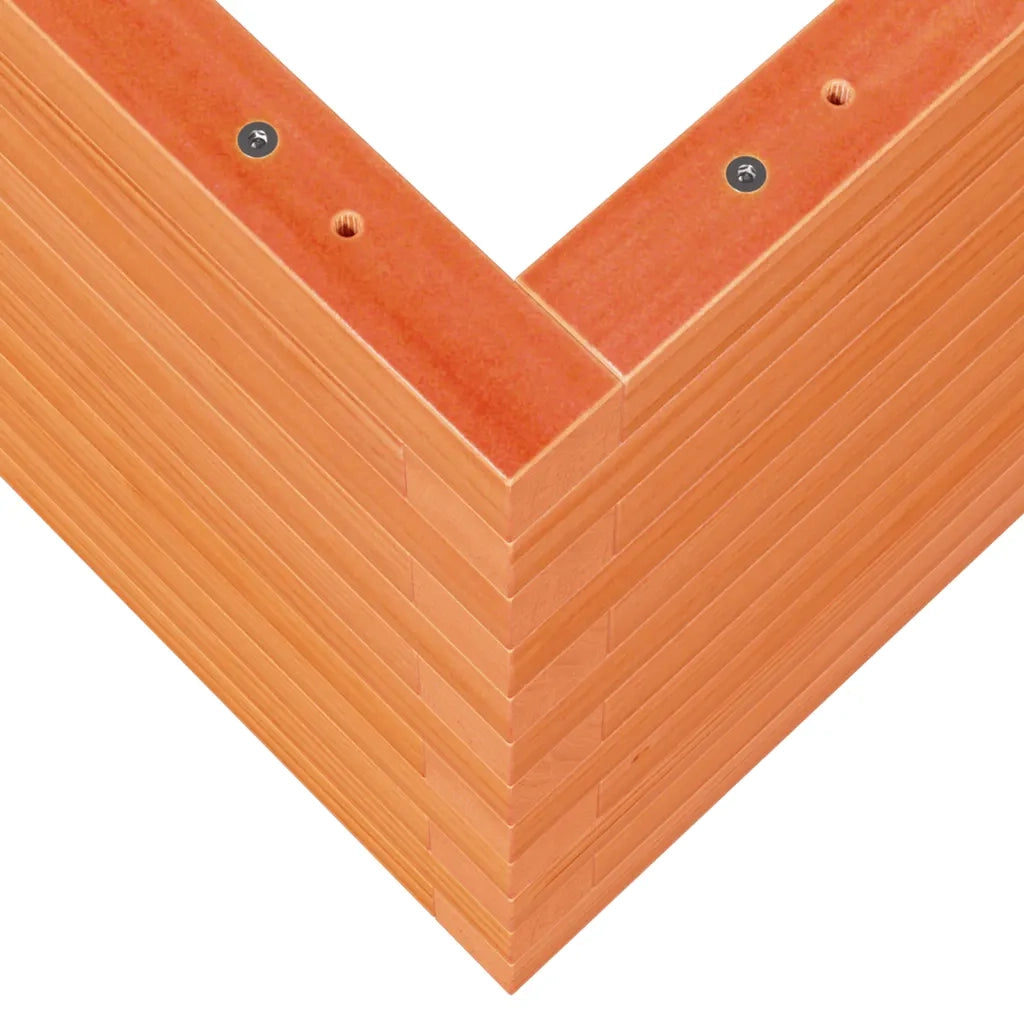 Fioriera Giardino-Vaso da Esterno-Contenitore per Piante Marrone Cera 90x60x45,5cm Legno Massello Pino