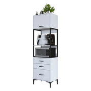 Madia Capua, Credenza un Ripiano, 60x40x199h cm Bianco