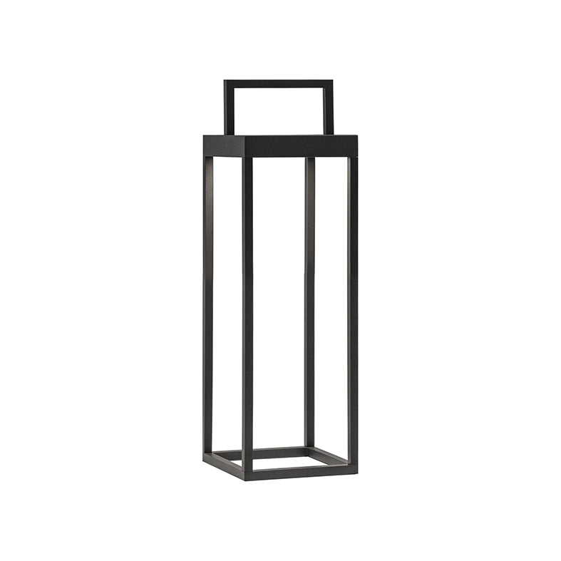 Lanterna Soon solare antracite a led da 2,2w a batteria IP54 h. 32,5cm
