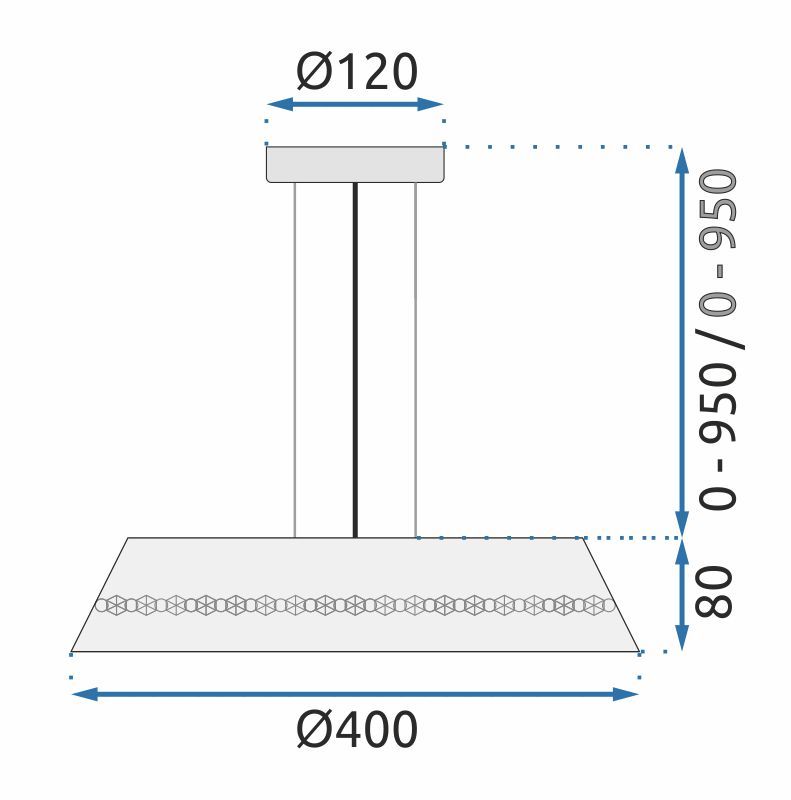 Lampada Cristal App1028-cp