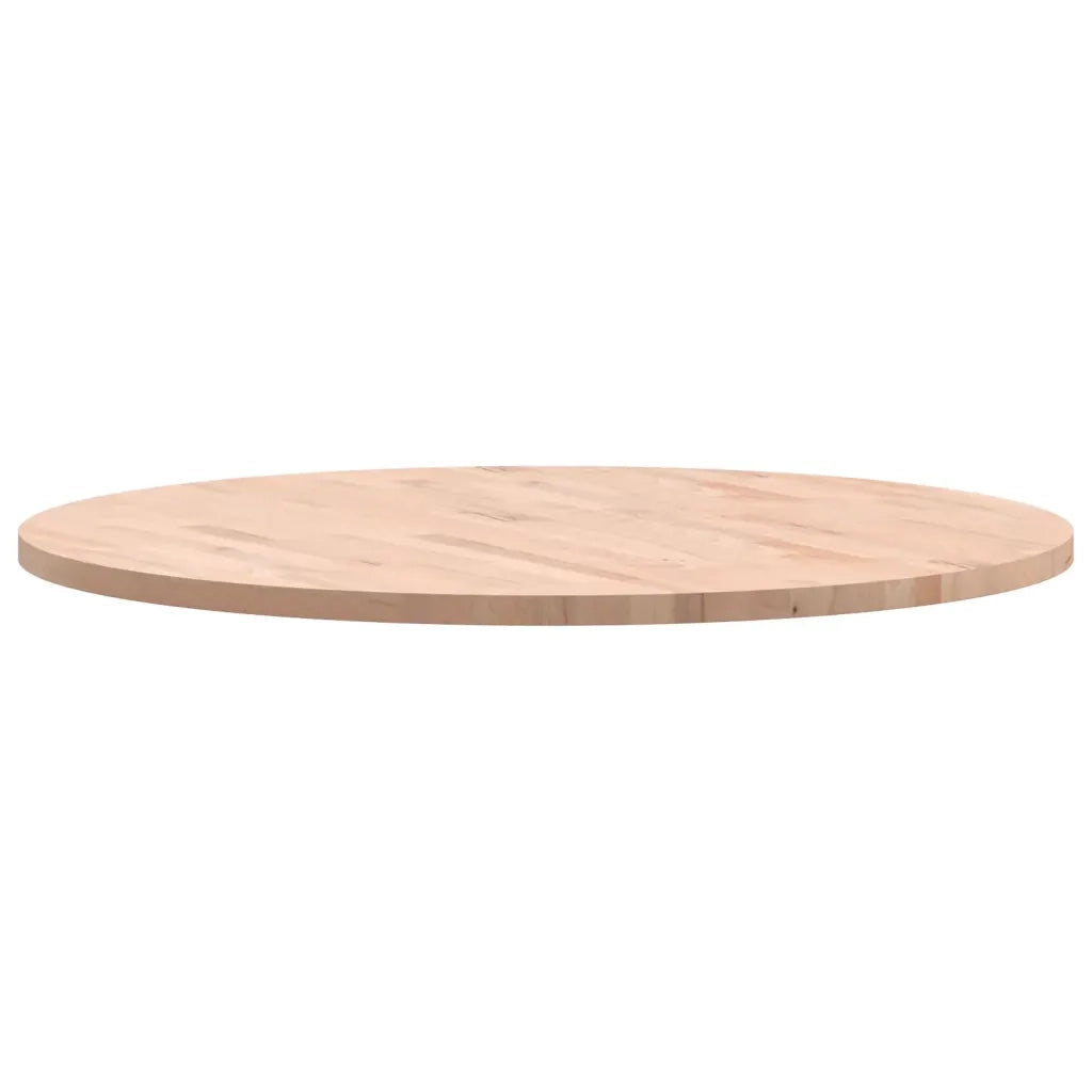 Piano per Tavolo Ø90x2,5 cm Rotondo in Legno Massello di Faggio 355919