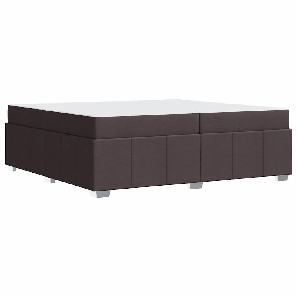vidaXL Struttura del letto Marrone scuro 200 x 200 cm Tessuto