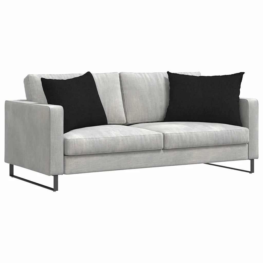 Cuscini da Divano 2 pz | Cuscini per sedie Nero 70 x 50 cm Tessuto