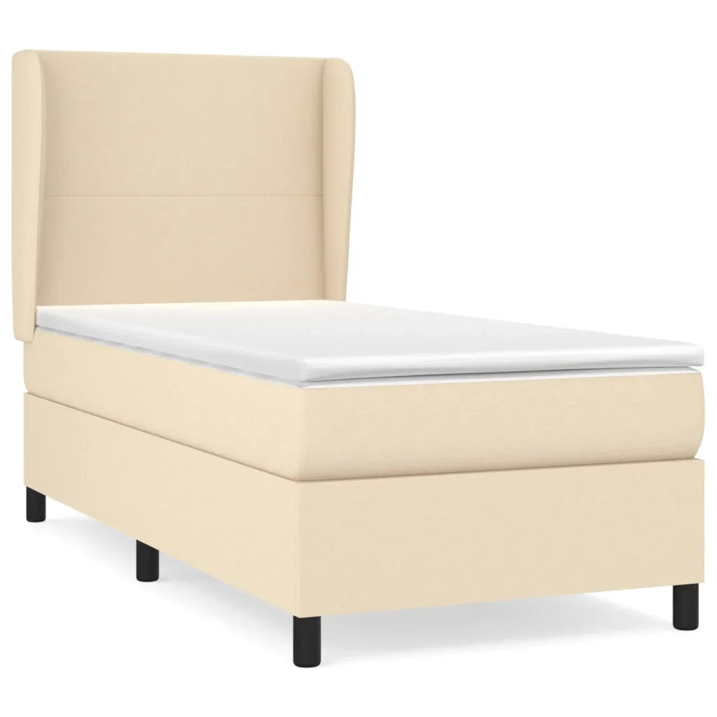 Giroletto a Molle con Materasso Crema 80x200 cm inTessuto cod mxl 60704
