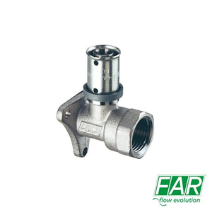 Raccordo a Muro 2 Uscite 3/4" Femmina D.26x3 mm FAR 5914 Per Multistrato