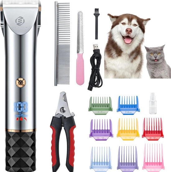 Tondeuse per cani - Trimmer per cani - Tondeuse per peli spessi - Tondeuse per animali - Tondeuse per cani per tricchi