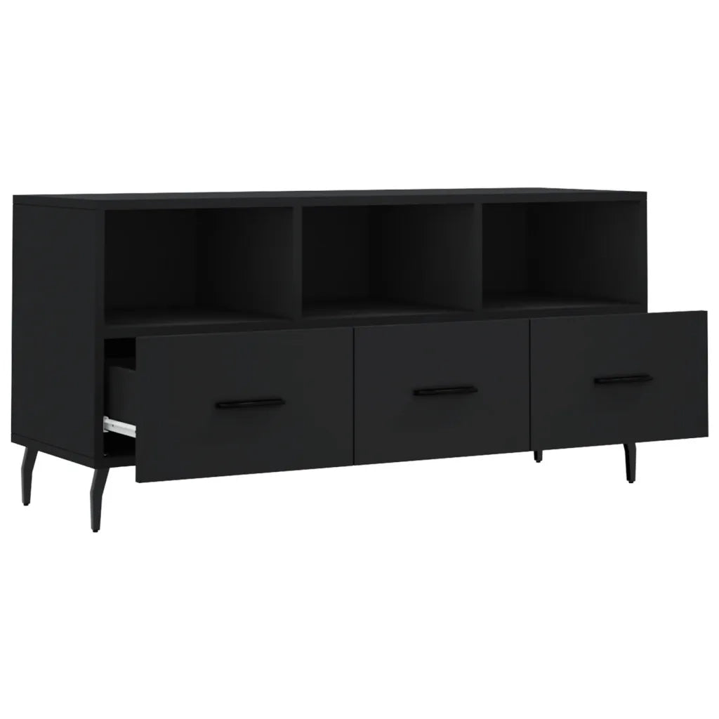 Mobile TV | Armadietto TV | Mobile Porta TV Nero 102x36x50 cm in Legno Multistrato