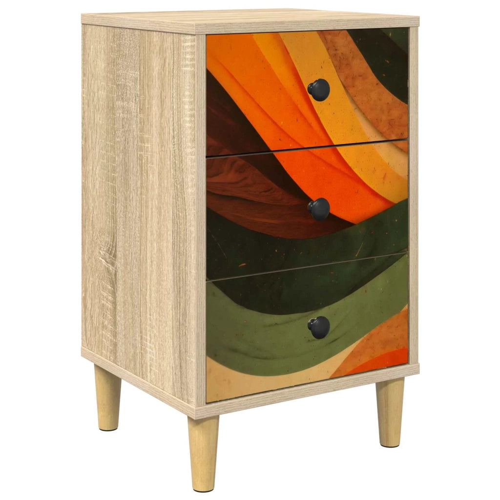 Armadio da Notte BONN Rovere Sonoma 36 x 33 x 60 cm 8007293