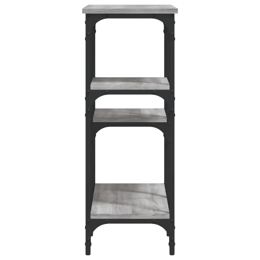 Tavolo Consolle | Tavolo d'Ingresso Grigio Sonoma 80x29x75 cm in Legno Multistrato