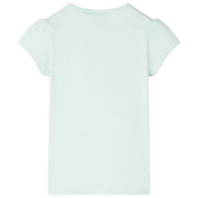 Maglietta da Bambina Menta Chiaro 92 10424