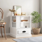 Tavolino-Tavolino da soggiorno-Tavolo Bianco 50x50x60 cm in Legno Multistrato