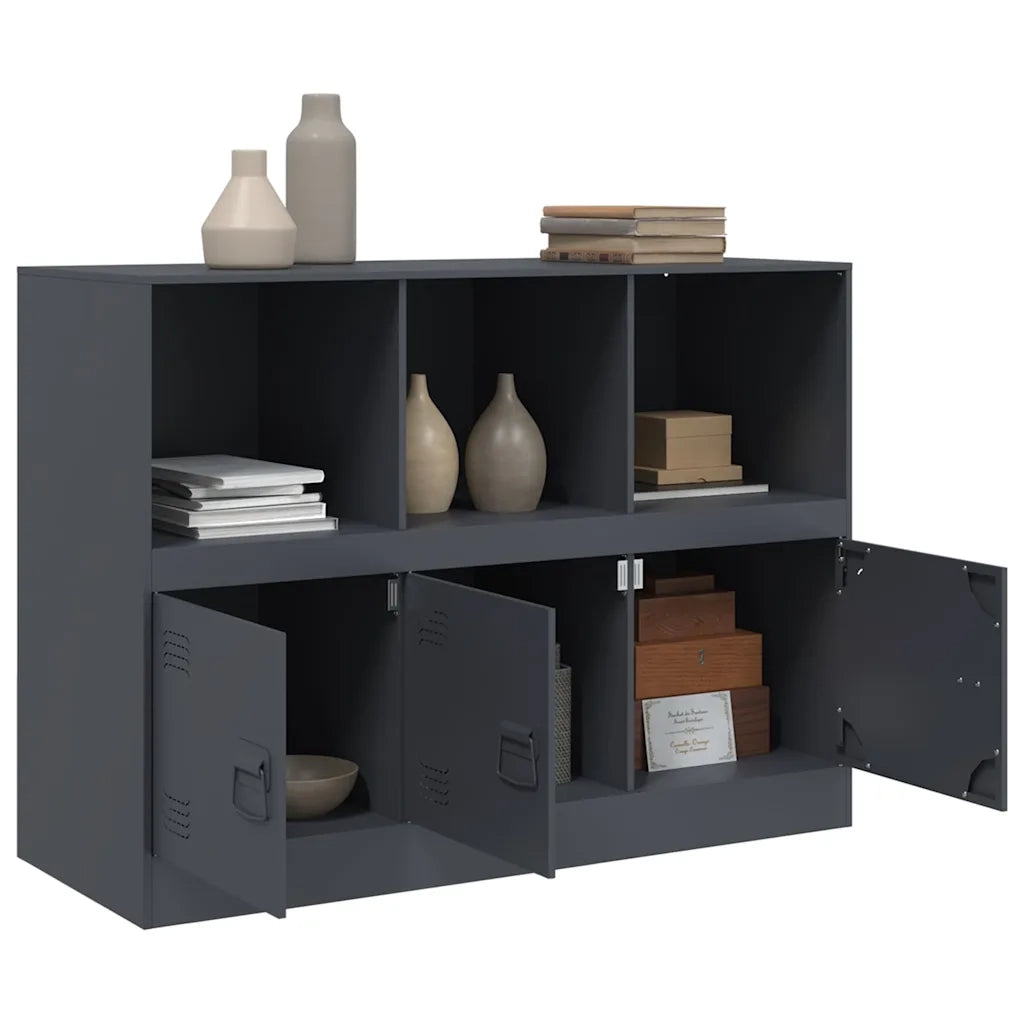 Credenza Antracite 99x39x73 cm in Acciaio 841789
