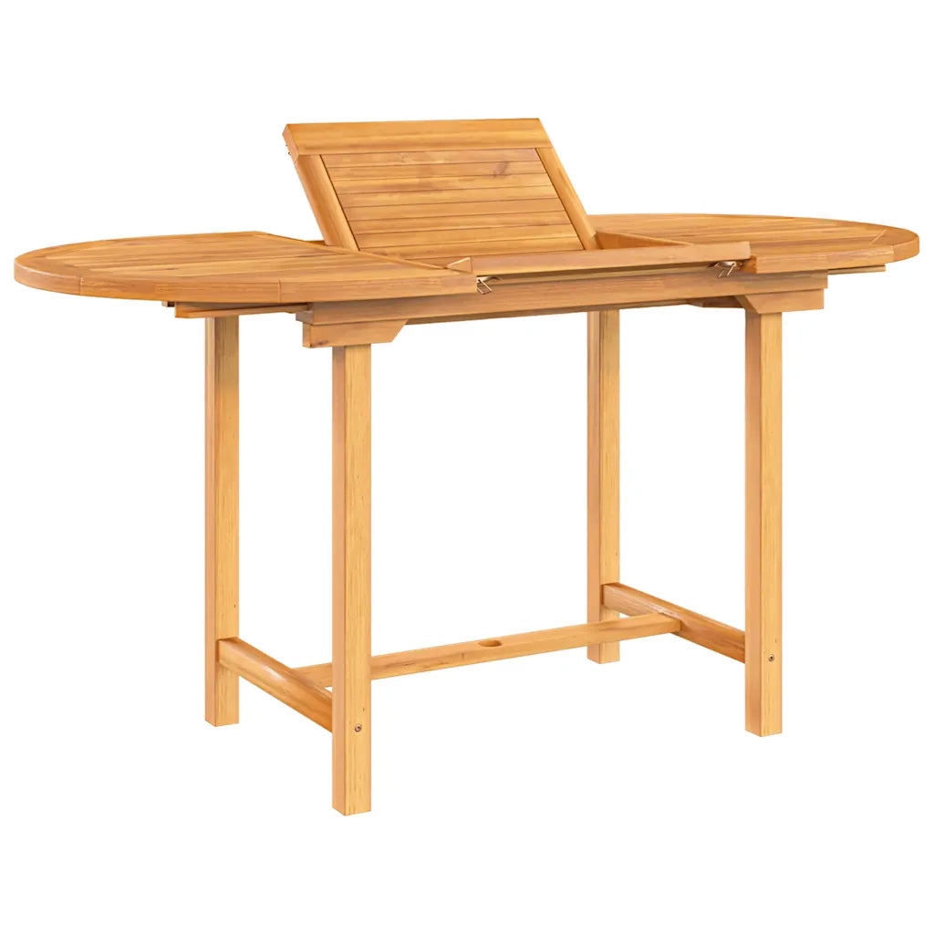Tavolo Giardino Estensibile 110-160x80x75cm Legno Massello Teak 363486