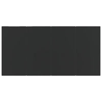 Set da Pranzo da Giardino 7 pz Grigio Scuro in Polyrattan cod mxl 41131