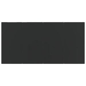 Set da Pranzo da Giardino 7 pz Grigio Scuro in Polyrattan cod mxl 41131