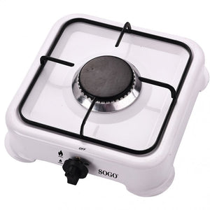 SOGO Fornello a Gas Portatile – 1 Bruciatore, Accensione Manuale, 1.7 kW, GPL Butano-Propano