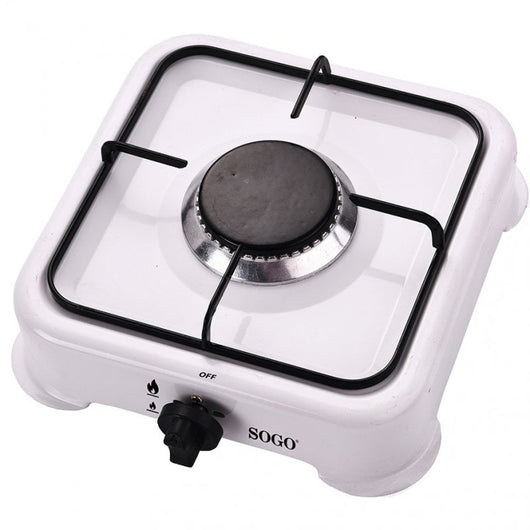 SOGO Fornello a Gas Portatile – 1 Bruciatore, Accensione Manuale, 1.7 kW, GPL Butano-Propano