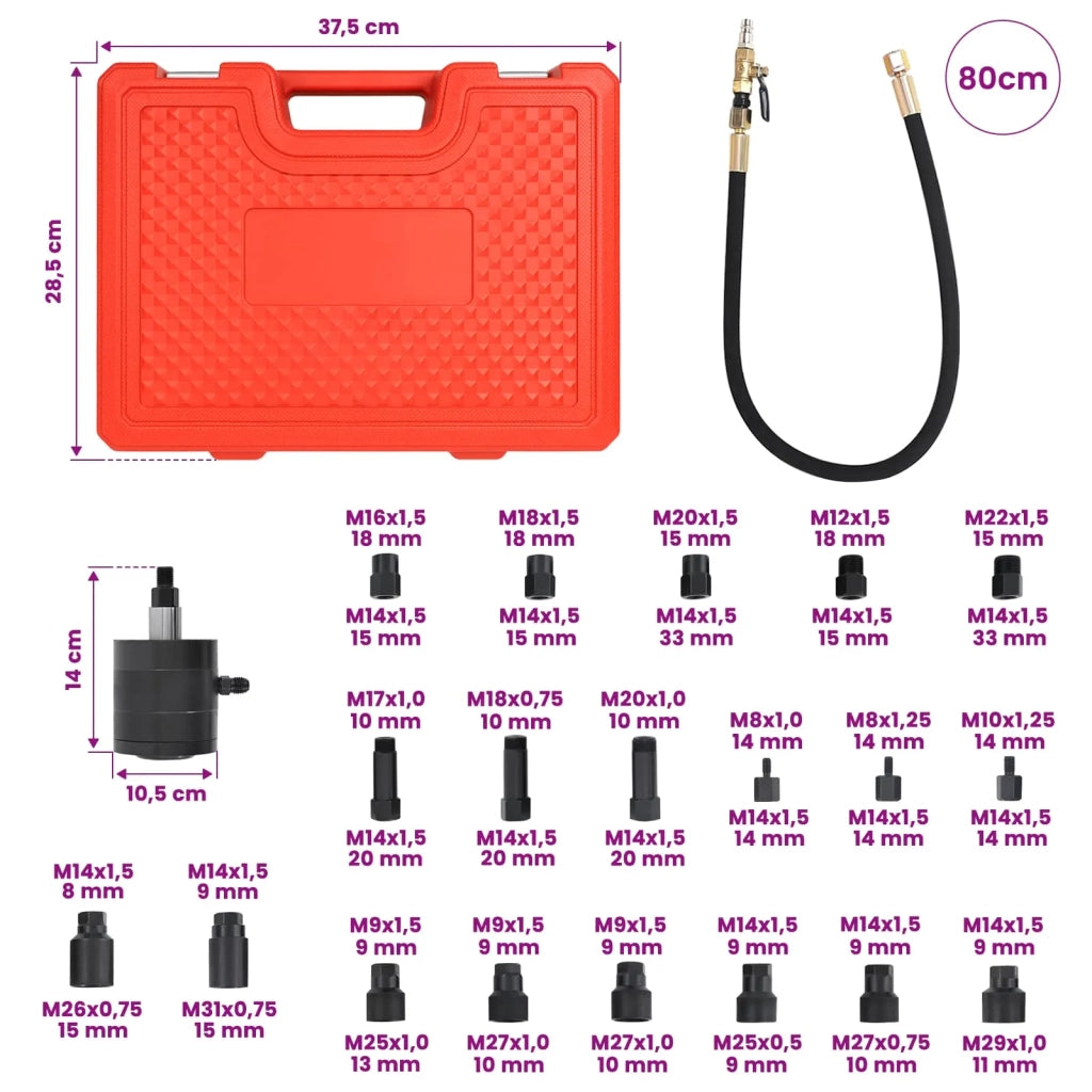 Kit estrattore pneumatico per iniettori per BOSCH, DENSO 21 pz 42050553