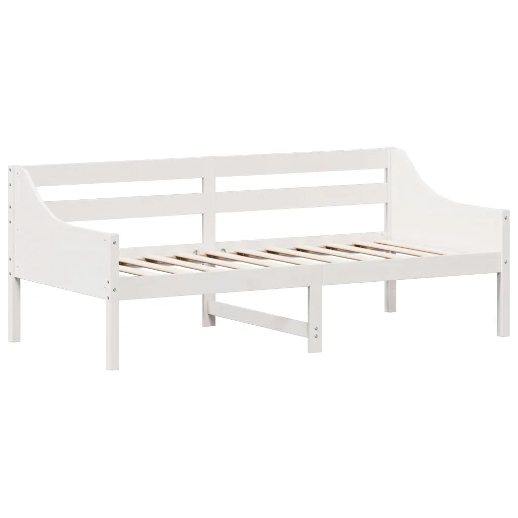 Dormeuse senza Materasso Bianca 90x190 cm Legno Massello Pino