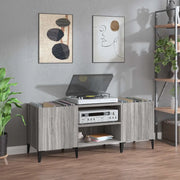 Mobile Porta Dischi Grigio Sonoma 121x38x48cm Legno Multistratocod mxl 103753