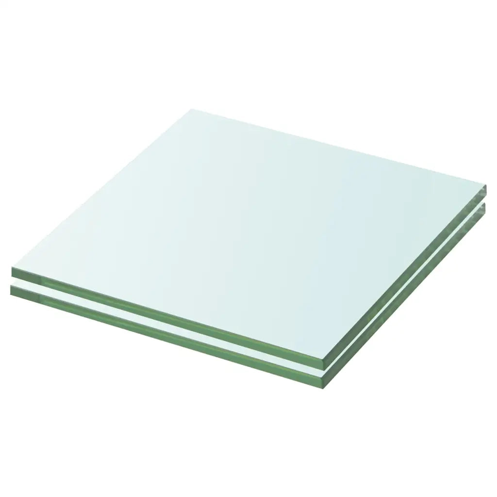 Mensole in Vetro Trasparente 2 pz 20x15 cm cod mxl 33315