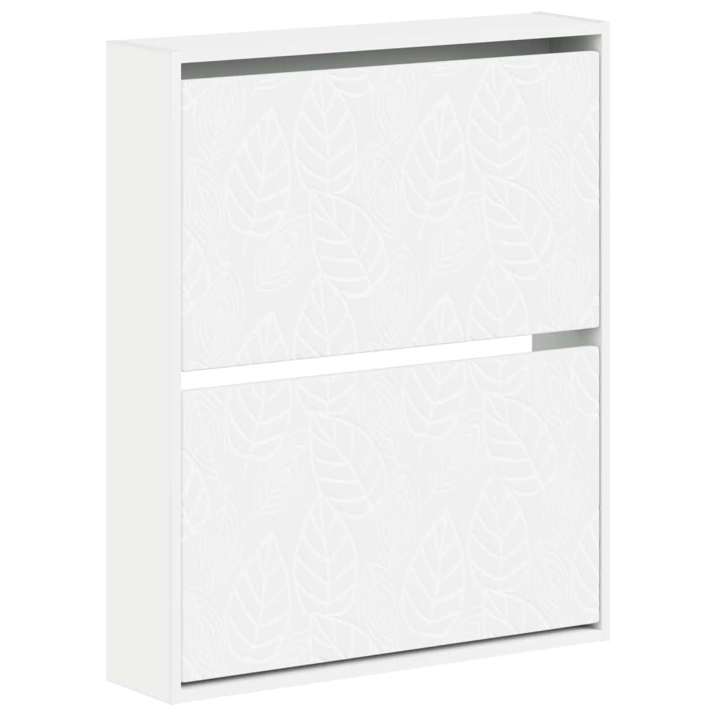 Mobiletto per Scarpe da Muro DELFT 71 x 17 x 86 cm Bianco 897075